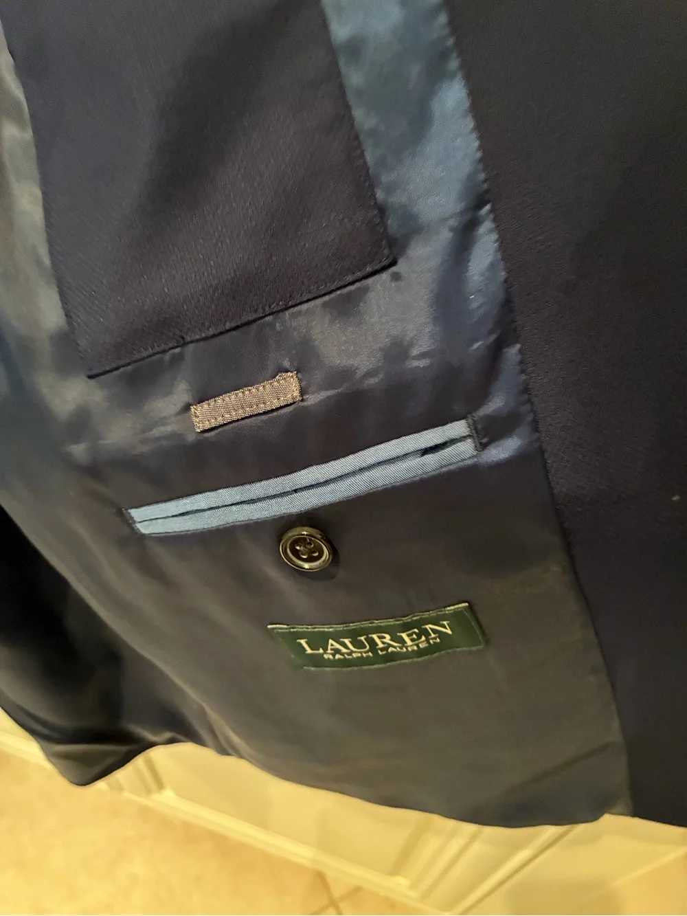 Lauren Ralph Lauren Navy Sport Coat with Gold Buttons